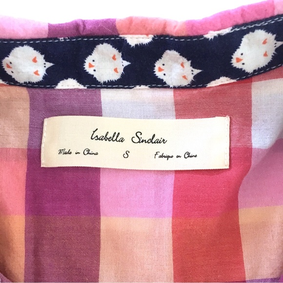 Anthropologie Isabella Sinclair Gingham Button Down - Picture 5 of 6